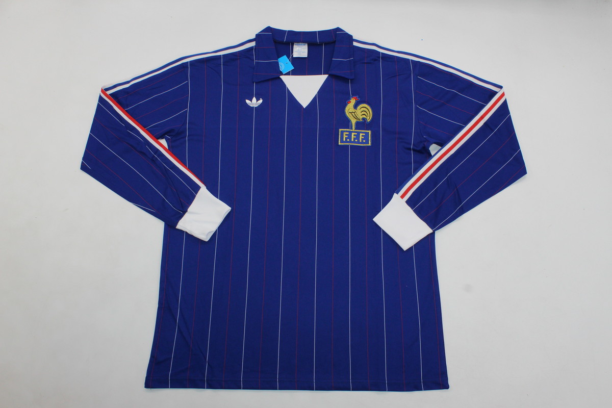 AAA Quality France 80/82 Home Long Soccer Jersey